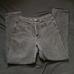 Vintage Rockies Rocky Mountain Jeans Grey Striped Size 17/18 100% Cotton
